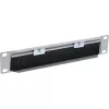 InLine piastra passacavi 10 pollici con spazzola, 1U, RAL 7035 grigio