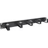 InLine pannello di gestione cavi 19 pollici, 5 piccoli supporti, RAL9005, nero