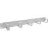 InLine pannello passacavi 19 pollici, 5 piccoli supporti, RAL7035, grigio