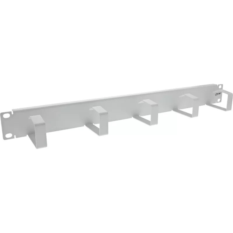 InLine pannello passacavi 19 pollici, 5 piccoli supporti, RAL7035, grigio