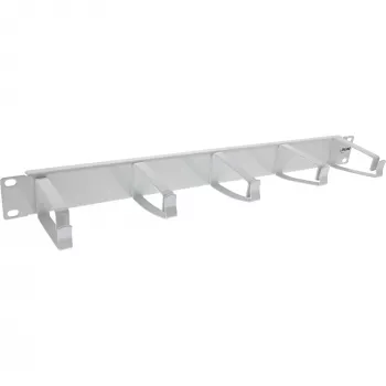 Pannello di gestione cavi InLine 19110D 19 pollici grigio con 5 grandi supporti