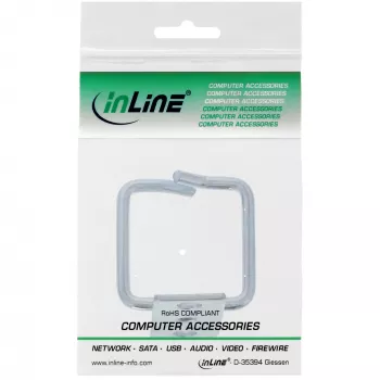 InLine supporto per cavi, metallo, zincato, 40x40mm