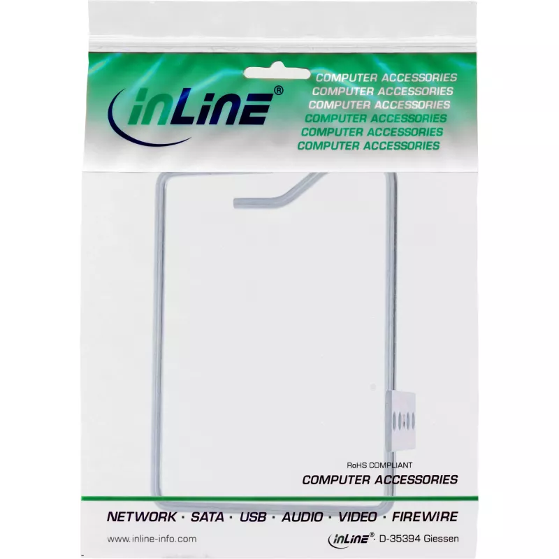 InLine Staffa per cavi, acciaio zincato, apertura sul lato corto, 140x100 mm