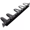 InLine pannello di gestione cavi 19 pollici, 9 supporti in plastica rimovibili, RAL9005 nero