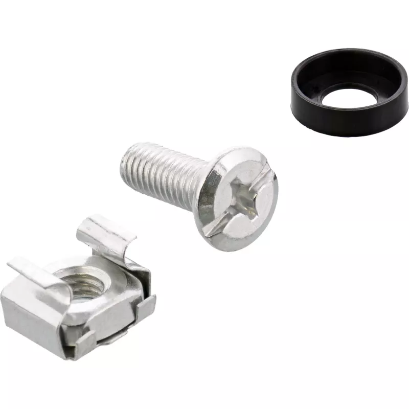 InLine pannello di gestione cavi 19 pollici, 9 supporti in plastica rimovibili, RAL9005 nero