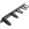 InLine pannello di gestione cavi 19 pollici, 5 supporti in plastica rimovibili, RAL 9005 nero