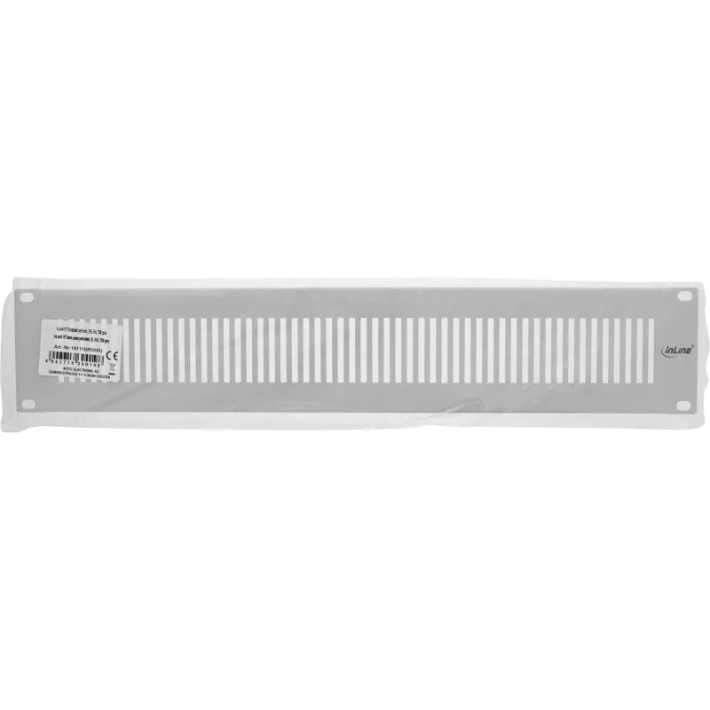 Pannello cieco InLine 19 pollici 19111G forato grigio RAL 7035