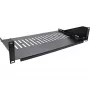 Ripiano rack InLine 19 pollici 250 mm 20 kg 2U RAL 9005 nero