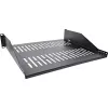 Ripiano rack InLine 19 pollici 400mm 20kg 2U RAL 9005 nero