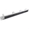 InLine pannelli passacavi 19 pollici con inserto a spazzola e 4 supporti, 1U, RAL 7035