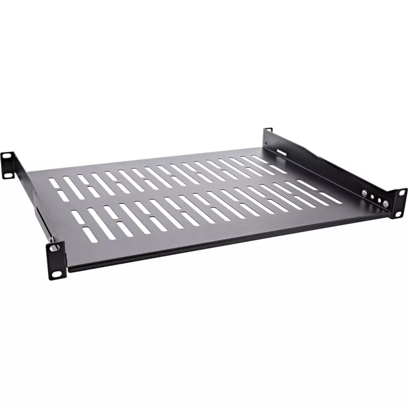 InLine ripiano 19 pollici, 350 mm, 50 kg, 1U, RAL 9005 nero