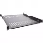 InLine ripiano 19 pollici, 550 mm, 50 kg, 1U, RAL 9005 nero