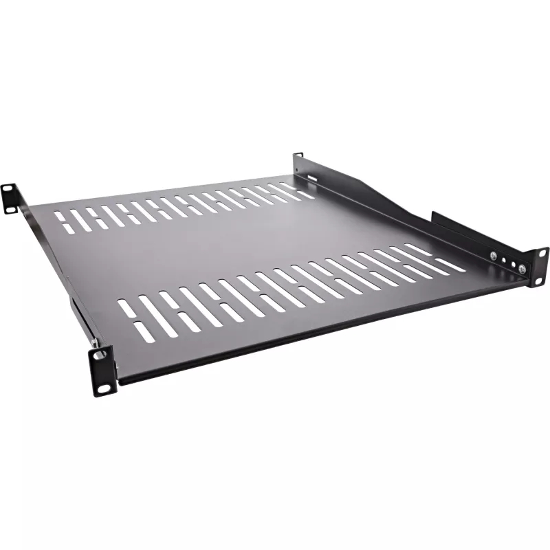 InLine ripiano 19 pollici, 550 mm, 50 kg, 1U, RAL 9005 nero