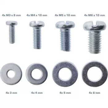 InLine set di viti 32 pezzi per supporti proiettore