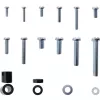 InLine set di viti 68 pezzi per supporto TV da parete, kit di montaggio, parete, zinco, 68 pz., 100 mm, 150 mm
