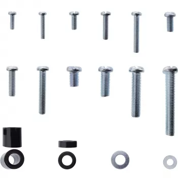 InLine set di viti 68 pezzi per supporto TV da parete, kit di montaggio, parete, zinco, 68 pz., 100 mm, 150 mm