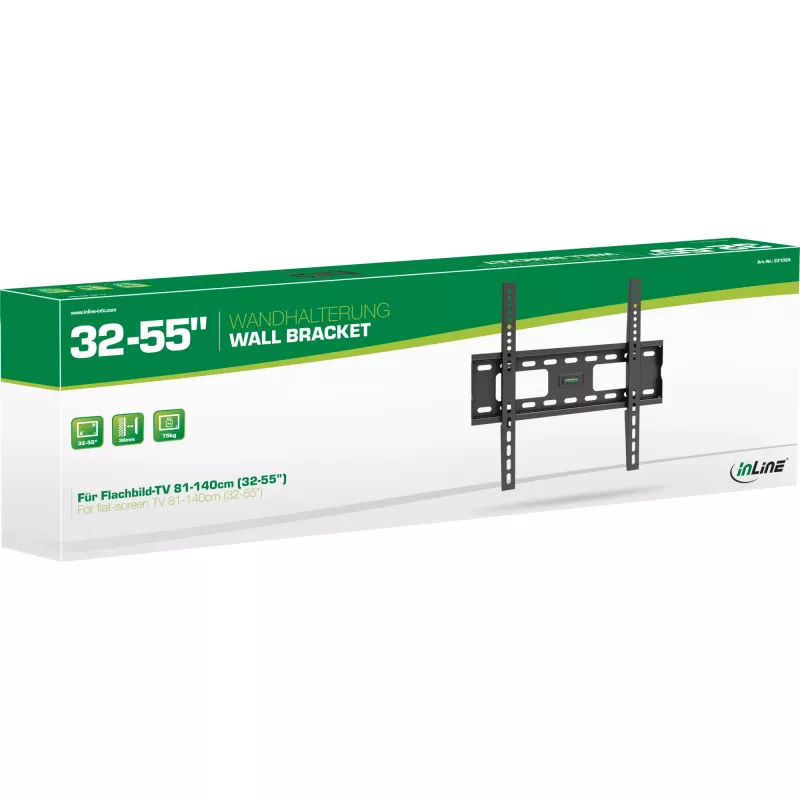 InLine supporto da parete per TFT / LED / Plasma 81 - 140cm 32 - 55 pollici max. 75kg