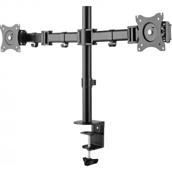 InLine supporto da scrivania, per 2x TFT/LCD/LED fino a 68 cm (27 pollici), max. 2x8 kg