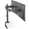 InLine supporto da scrivania, per 2x TFT/LCD/LED fino a 68 cm (27 pollici), max. 2x8 kg