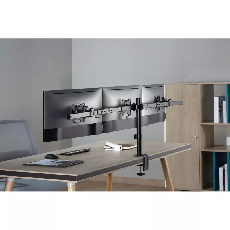 InLine supporto da scrivania per 3x TV / LED / TFT display fino a 81cm 32 pollici max. 7kg