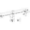 InLine supporto da scrivania per 3x TV / LED / TFT display fino a 81cm 32 pollici max. 7kg