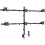 InLine supporto da tavolo per 6x TV / LED / TFT display fino a 81cm 32 pollici max. 7kg nero