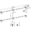 InLine supporto da tavolo per 6x TV / LED / TFT display fino a 81cm 32 pollici max. 7kg nero