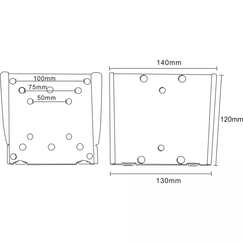 InLine supporto da parete per TFT 33-69 cm 13-27 pollici max. 30 kg
