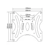 InLine supporto da parete per TFT 58-107cm 23 - 42 pollici max. 30kg