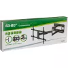 InLine XL-Arm supporto da parete Full-Motion per TV, per TV a schermo piatto 43-80 pollici, max. 50kg