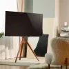 InLine woodstand supporto TV, treppiede, per display 45 pollici–65 pollici (114–165 cm), max. 40 kg