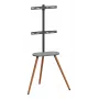 Supporto TV da terra InLine 23133W per schermi 43–65 pollici con ripiano, supporto autoportante
