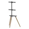 Supporto TV da terra InLine 23133W per schermi 43–65 pollici con ripiano, supporto autoportante