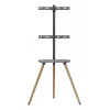 Supporto TV da terra InLine 23133W per schermi 43–65 pollici con ripiano, supporto autoportante