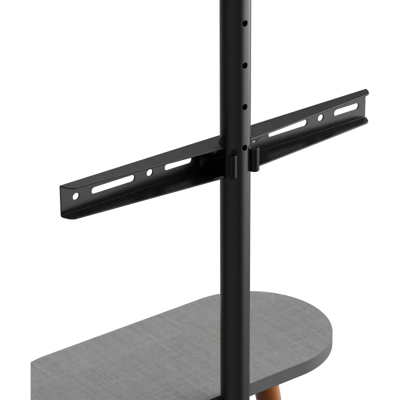 Supporto TV da terra InLine 23133W per schermi 43–65 pollici con ripiano, supporto autoportante