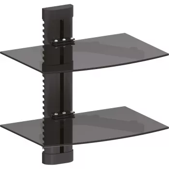 Staffa a parete InLine, per DVD, Bluray, ricevitore satellitare, max. 8 kg, nero
