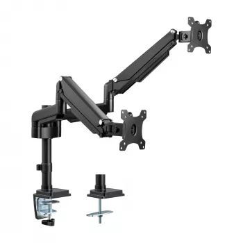 Supporto da tavolo InLine con lift per due monitor fino a 82 cm (32 pollici), 9 kg