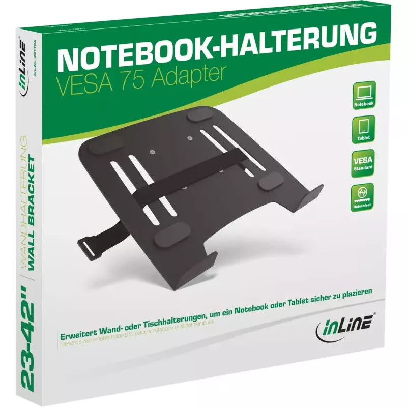 Supporto / stand per notebook InLine con adattatore VESA 75