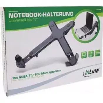 Supporto per notebook InLine 23162B fino a 17 pollici VESA 75/100 nero
