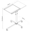 Carrello InLine per notebook e proiettore, altezza 70–90 cm