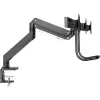 InLine supporto da scrivania con braccio e USB3.0, orientabile, per 3 monitor fino a 27