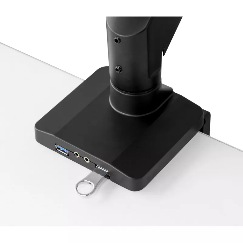 InLine supporto da scrivania con braccio e USB3.0, orientabile, per 3 monitor fino a 27