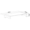 Piattaforma per monitor InLine in alluminio 63 mm max. 10 kg autoportante argento 23175A
