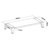 InLine Monitor Platform+, 2x USB 3.2 Gen1 e ricarica QC3, 80mm, max. 15kg