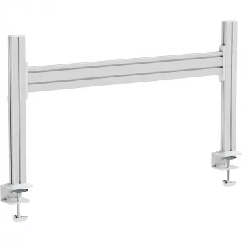 Pannello da tavolo Slatwall InLine 23181E in alluminio 1 m con 2 supporti 0,43 m