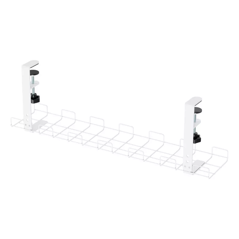 InLine 23190H Griglia per la gestione dei cavi 60 cm per montaggio sotto la scrivania, bianco