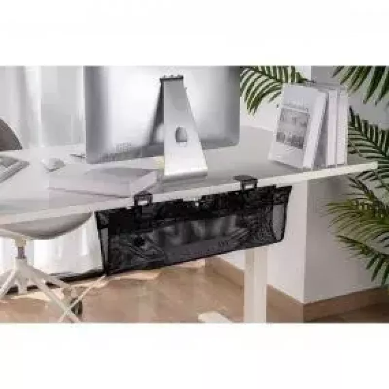 Canalina portacavi InLine 23199B nero rete di contenimento sottotavolo 610x240x390 mm