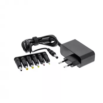 Alimentatore universale InLine, 12 V / 24 W con 6 connettori intercambiabili