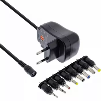 InLine alimentatore universale 12W, 110-240V a 3-12V, max 1200mA