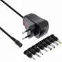 InLine alimentatore universale 12W, 110-240V a 3-12V, max 1200mA
